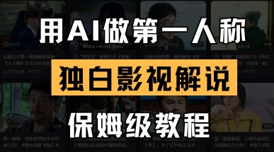 用AI做第一人称独白影视解说，手把手教学，保姆级教程-鑫锐轻创终点站
