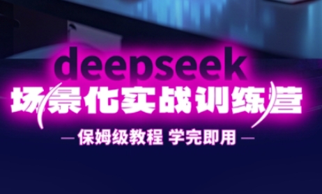 DeepSeek场景化实战训练营，保姆级教程，学完即用，手把手教你用DeepSeek提升效率-鑫锐轻创终点站